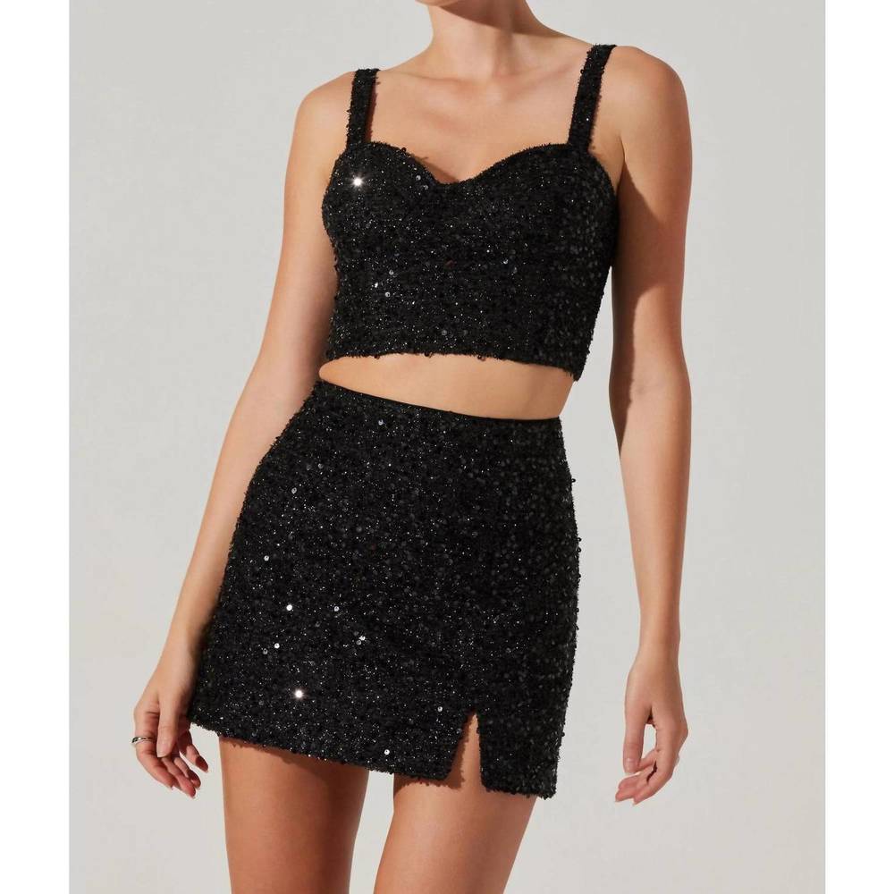 NEW ASTR suiren skirt in black - Picture 2 of 4